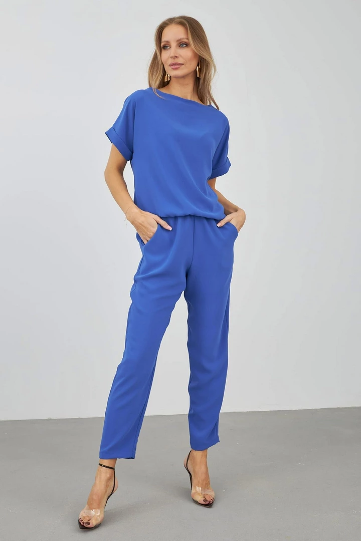 Kombinezon Saige chabrowy plus size