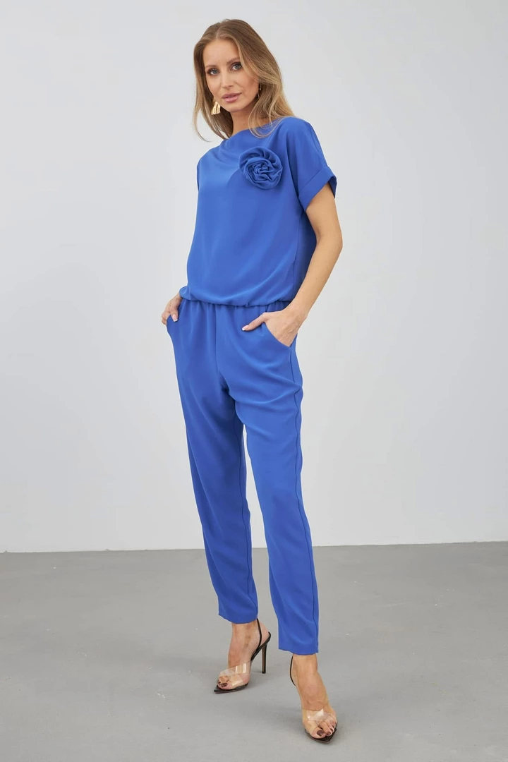 Kombinezon Saige chabrowy plus size