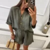 Komplet Salma khaki