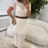 Sukienka Idalia kremowa